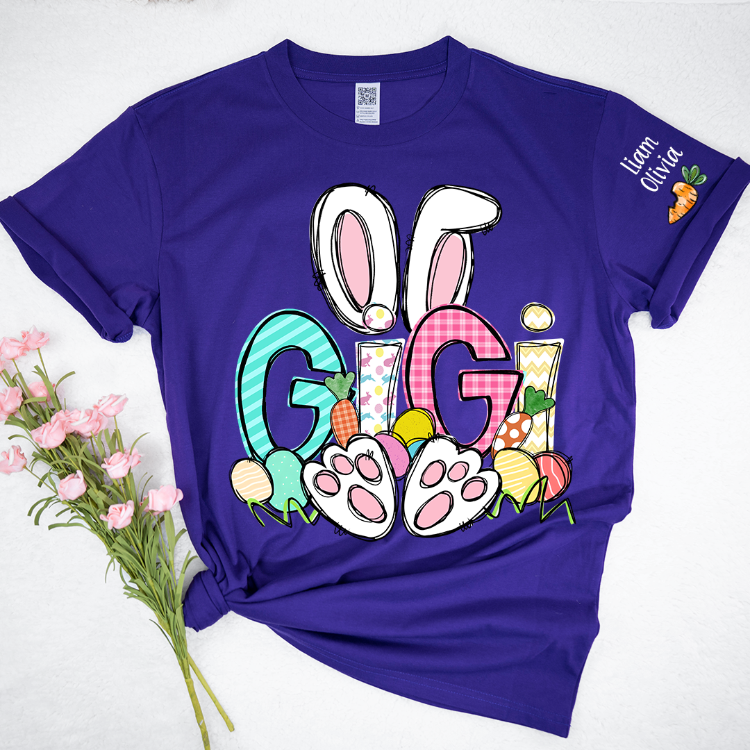 Easter Bunny Carrot Gigi And Kids LTP01 TShirt