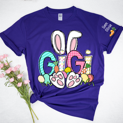 Easter Bunny Carrot Gigi And Kids LTP01 TShirt