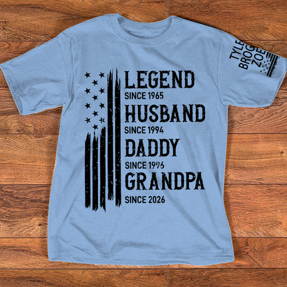 Personalized Legend Husband Dad Grandpa Custom with Custom Grankids Names