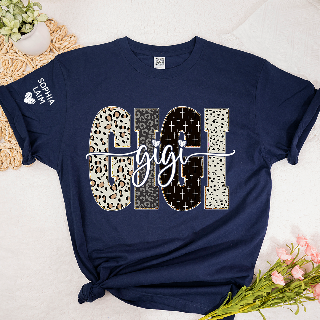 Custom Gigi Shirt Bible Style Design, Custom T-shirt Gift For Gigi And Her Grandchildren