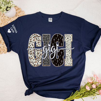 Custom Gigi Shirt Bible Style Design, Custom T-shirt Gift For Gigi And Her Grandchildren