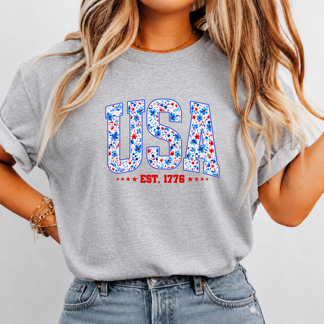 USA Patriotic T-Shirt – 4th of July Independence Day EST. 1776 Gift