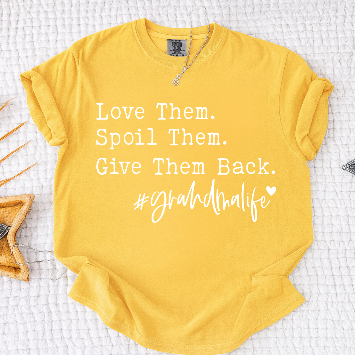 Comfort Colors® Funny Grandma Life Shirt, Love Them Spoil Them Give Them Back Tee, Gift for Grandma Nana Mimi