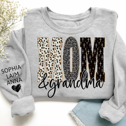 Bible Style Design, Custom Mom & Grandma Sweatshirt, Gift For Grammy And Her Grandchildren