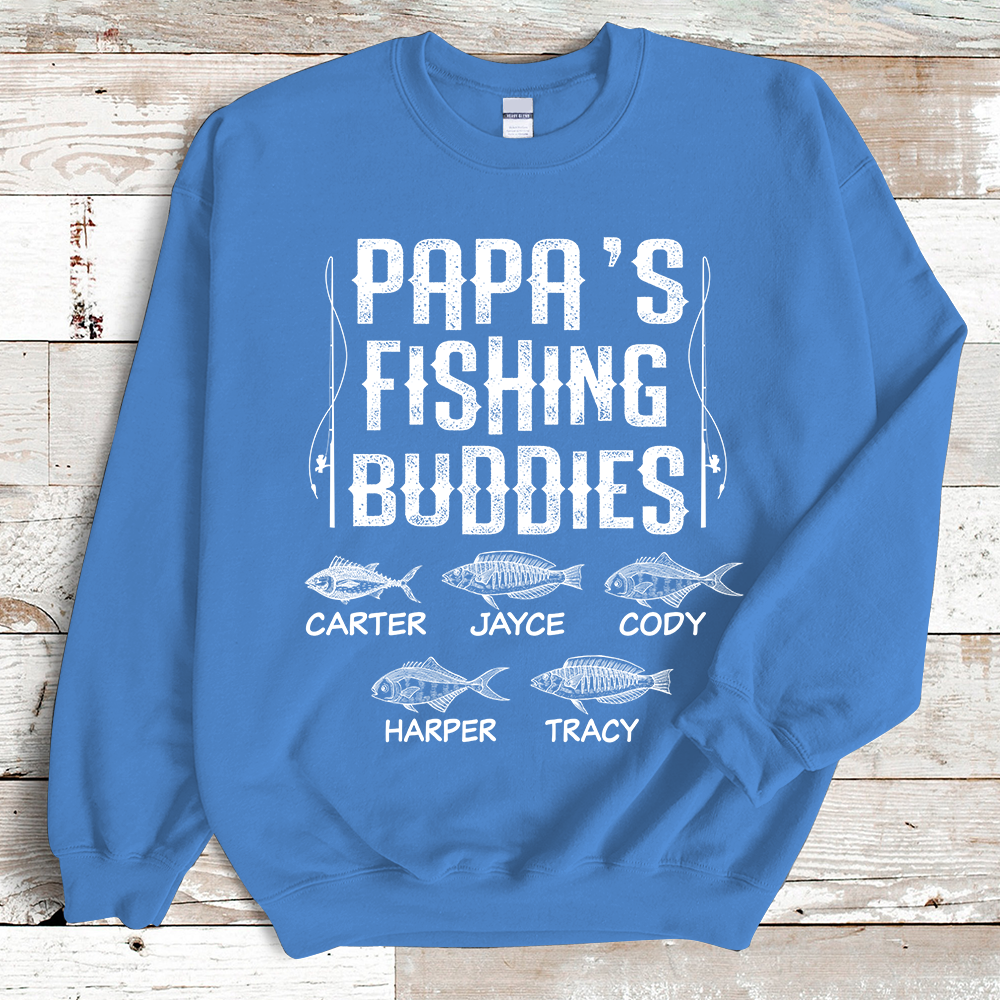 Papa's Fishing Buddies And Kids Sweatshirt