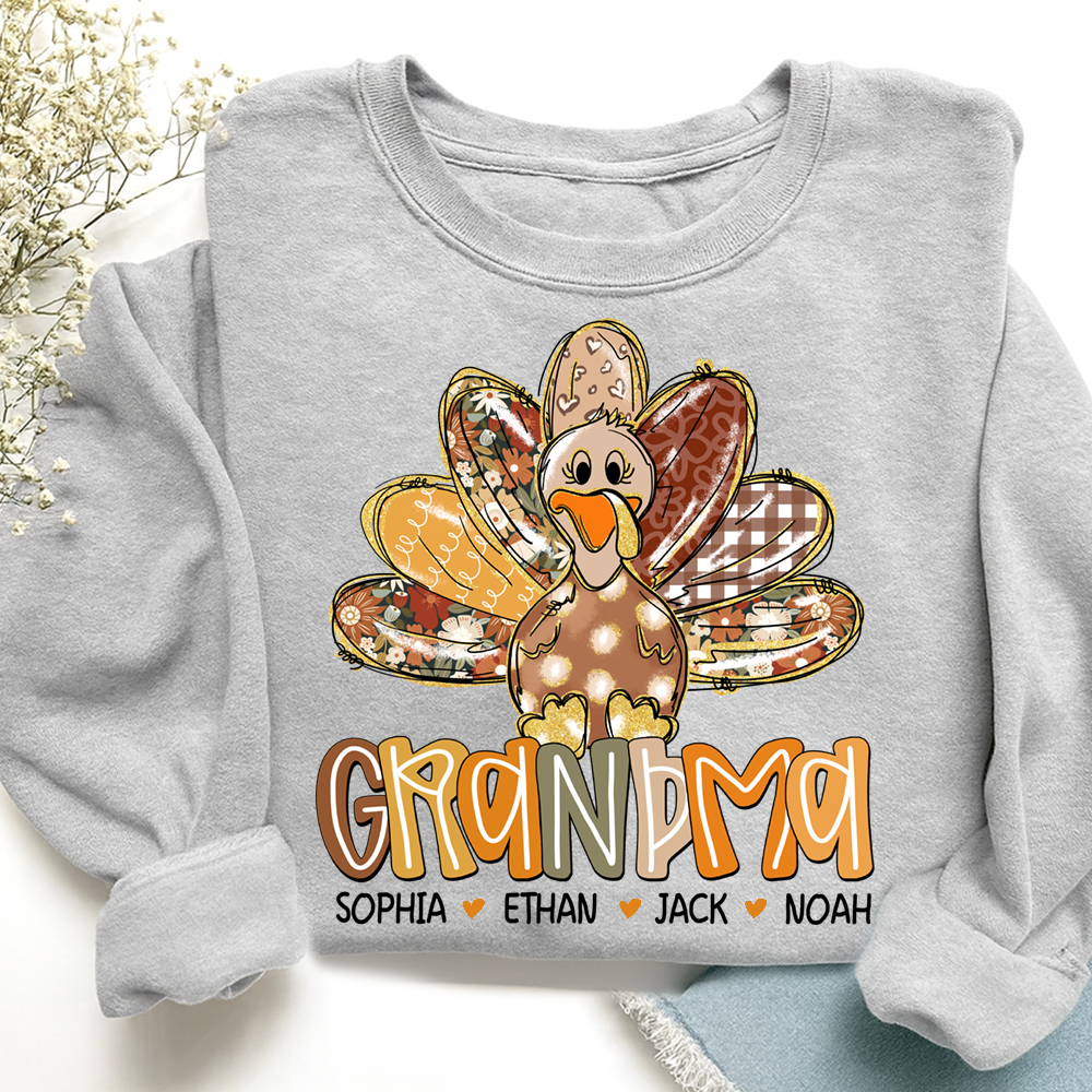 Thanksgiving Girly Fall For Gift Grandma And Kids
