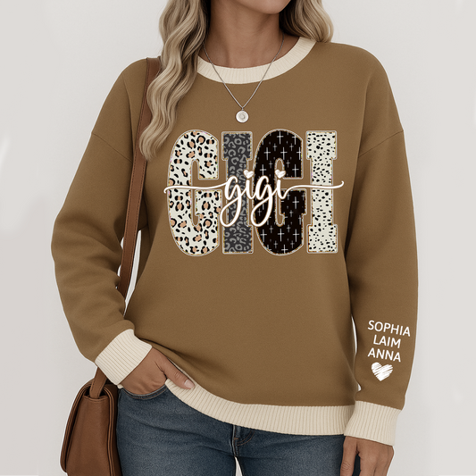 Bible Style Design, Sweatshirt MIX  Custom Gift For Gigi And Her Grandchildren