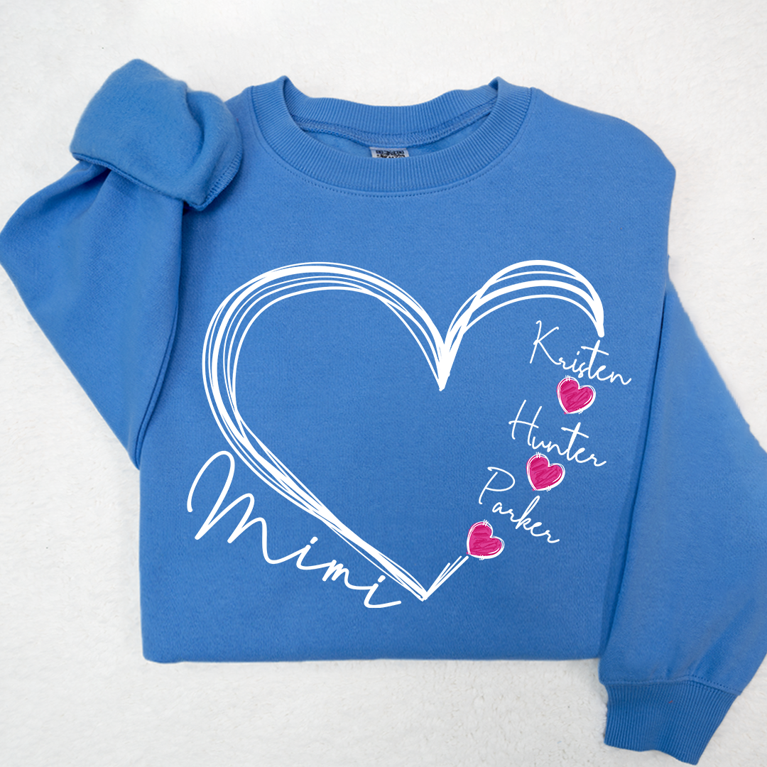 Custom Heart Mimi And Kids Valentine's Day LTP01