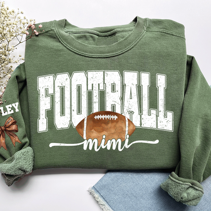 Personalized Football Mimi Sweatshirt With Grandma And Grandkids Names