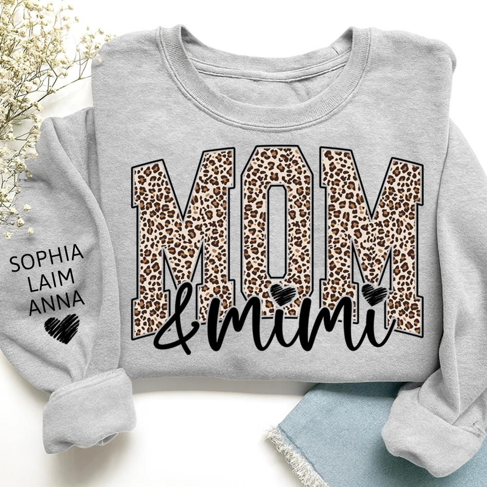 Personalized Mom & Grandma Sweatshirt, Custom Grandkids Names, Grandma Gift