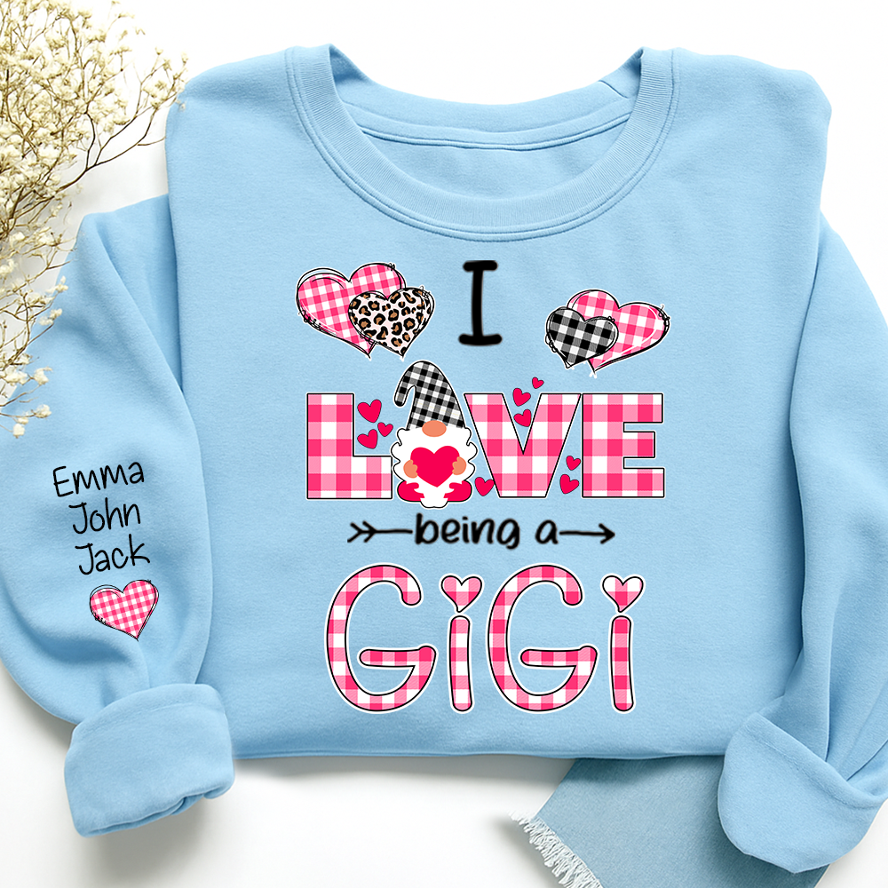 Valentine I Love Being a Gigi, For Gift Grandma And Kids