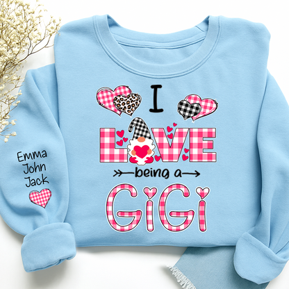 Valentine I Love Being a Gigi, For Gift Grandma And Kids