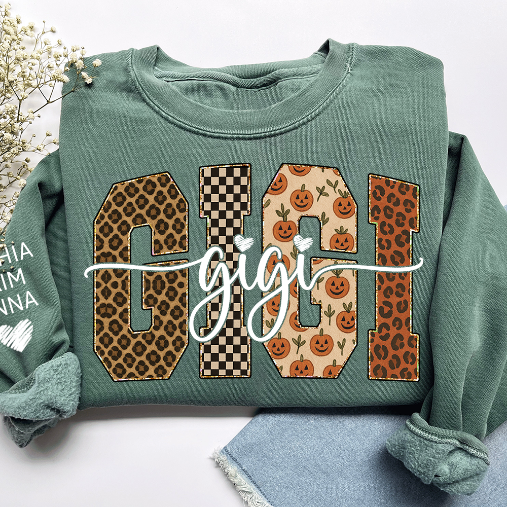Bible Pumpkin Leopard Gigi Gifts, Custom Gifts for Gigi And Kids