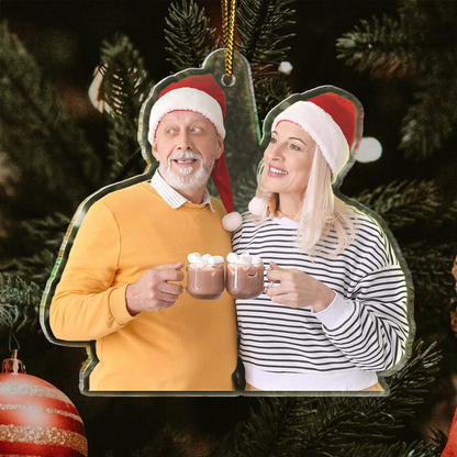 Personalized Couple Family Ornament 2025, Custom Photo Acrylic Decoration, Unique Christmas Gift For Couples And Loved Ones