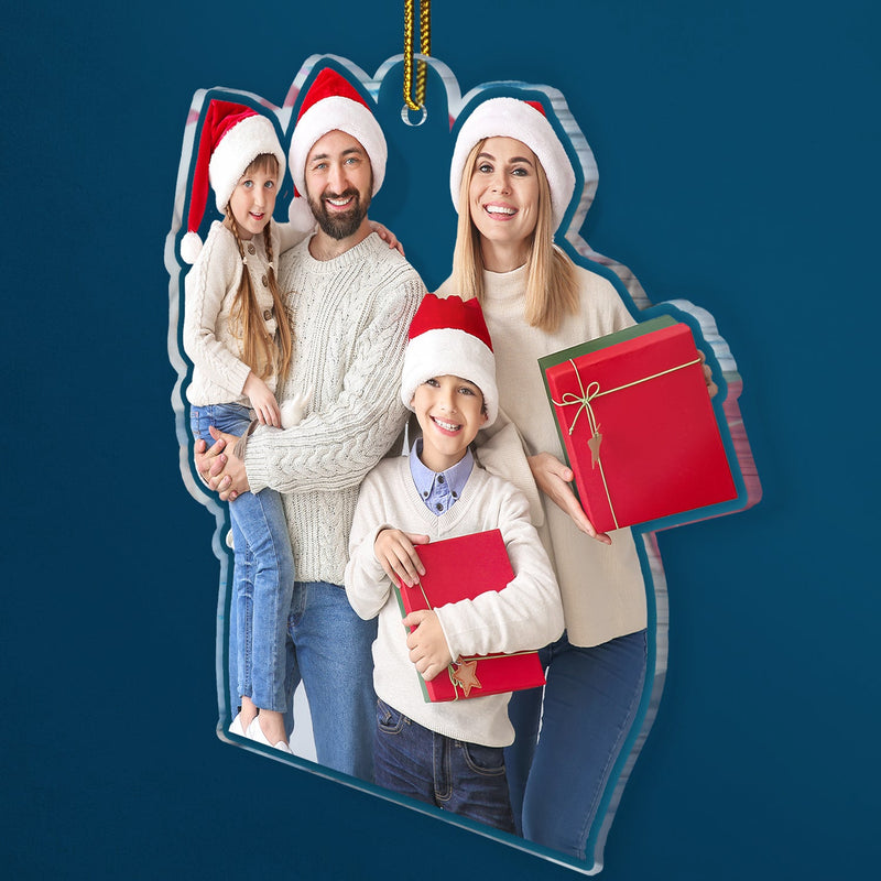 Personalized Family Photo Ornament 2025, Custom Acrylic Decoration, Unique Christmas Gift For Parents And Loved Ones