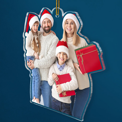 Personalized Family Photo Ornament 2025, Custom Acrylic Decoration, Unique Christmas Gift For Parents And Loved Ones