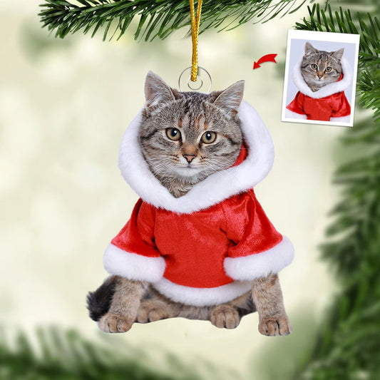 Custom Pet Photo Ornament, Personalized Dog & Cat Picture Christmas Tree Decoration 2025