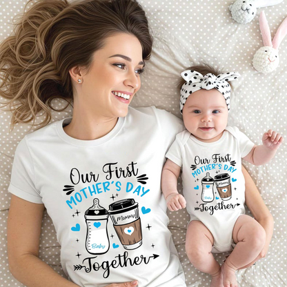Personalized Our First Mother's Day, Mommy and Me Matching Shirt