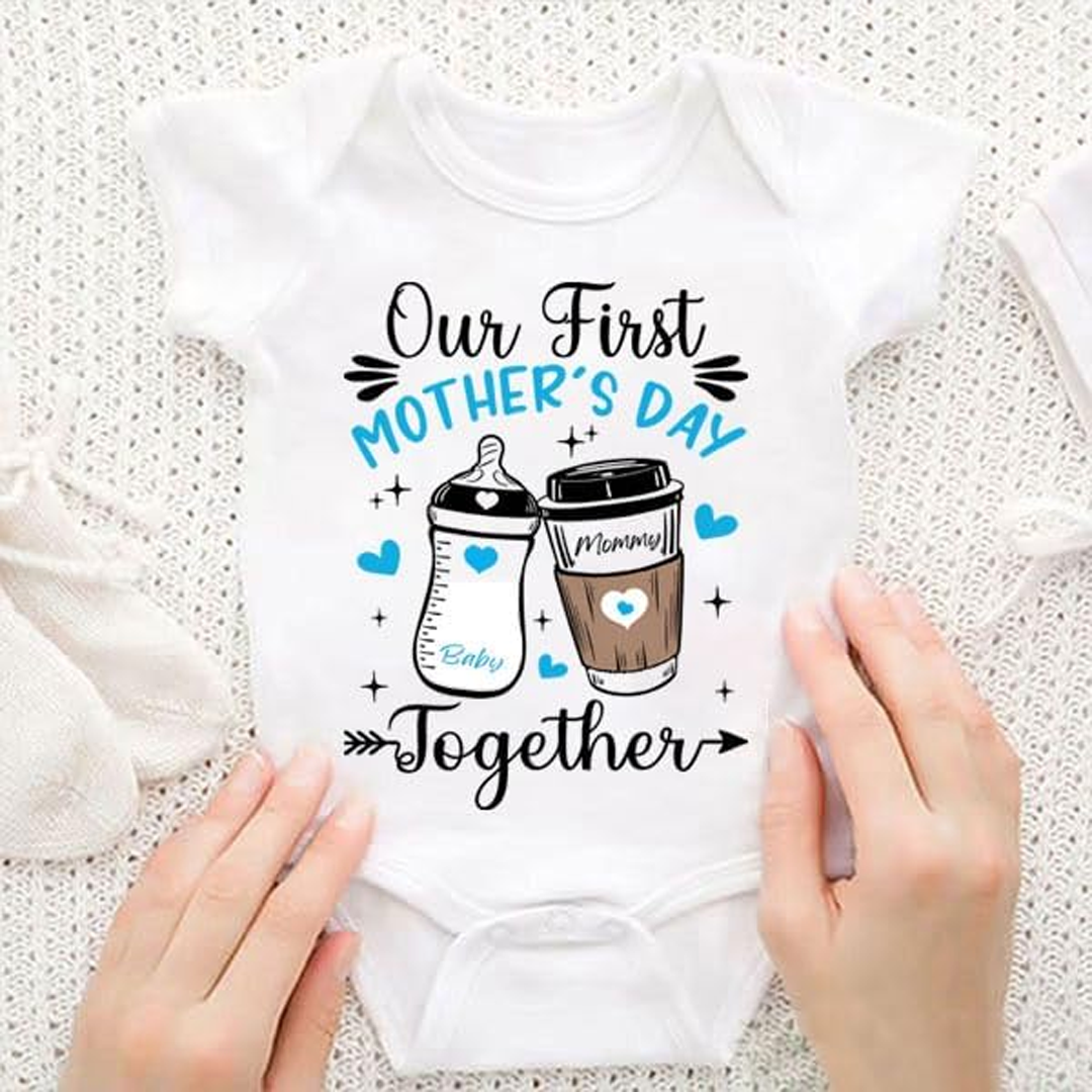 Personalized Our First Mother's Day, Mommy and Me Matching Shirt