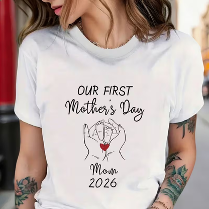 Custom Names Mommy and Me Matching Shirts Our First Mother's Day