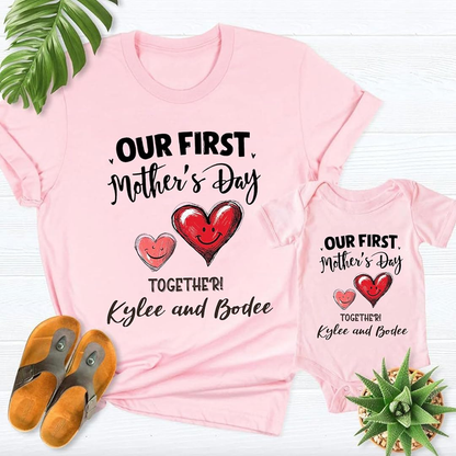 Personalized Mommy and Me Matching Shirts Mother's Day Gift for New Mom