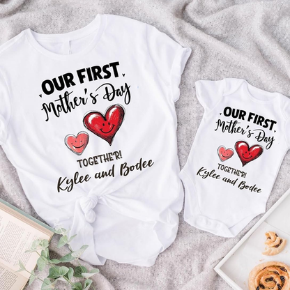 Personalized Mommy and Me Matching Shirts Mother's Day Gift for New Mom