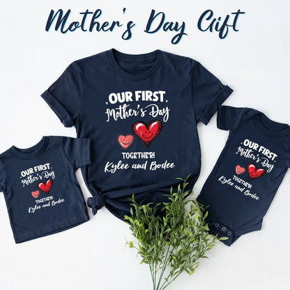 Personalized Mommy and Me Matching Shirts Mother's Day Gift for New Mom