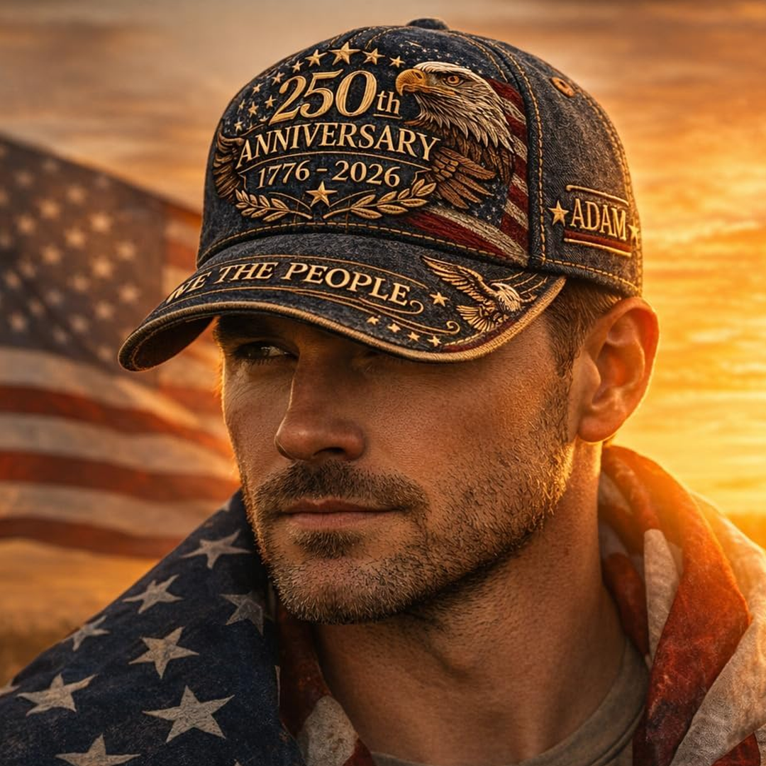 250th Anniversary USA Hat - Custom United States 250th Anniversary Hat 3D Personalized Name Gift