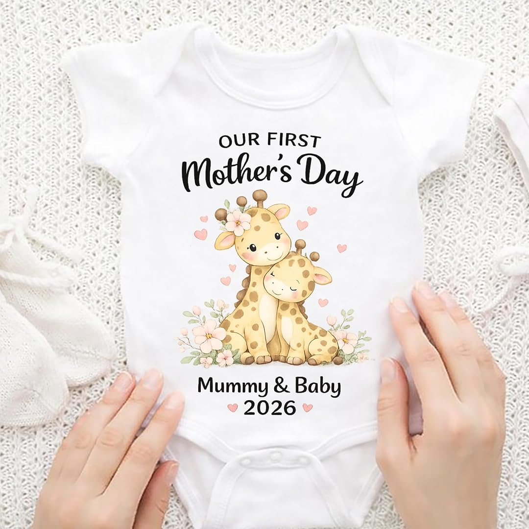 Personalized  Mom and Baby Our First Mothers Day, Mother Day Gift