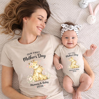 Personalized  Mom and Baby Our First Mothers Day, Mother Day Gift