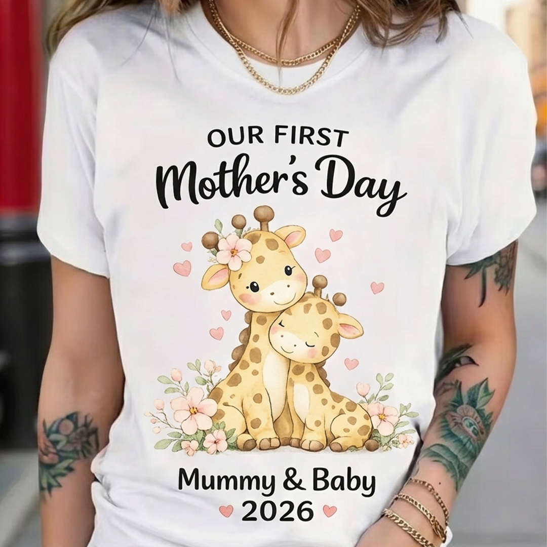 Personalized  Mom and Baby Our First Mothers Day, Mother Day Gift