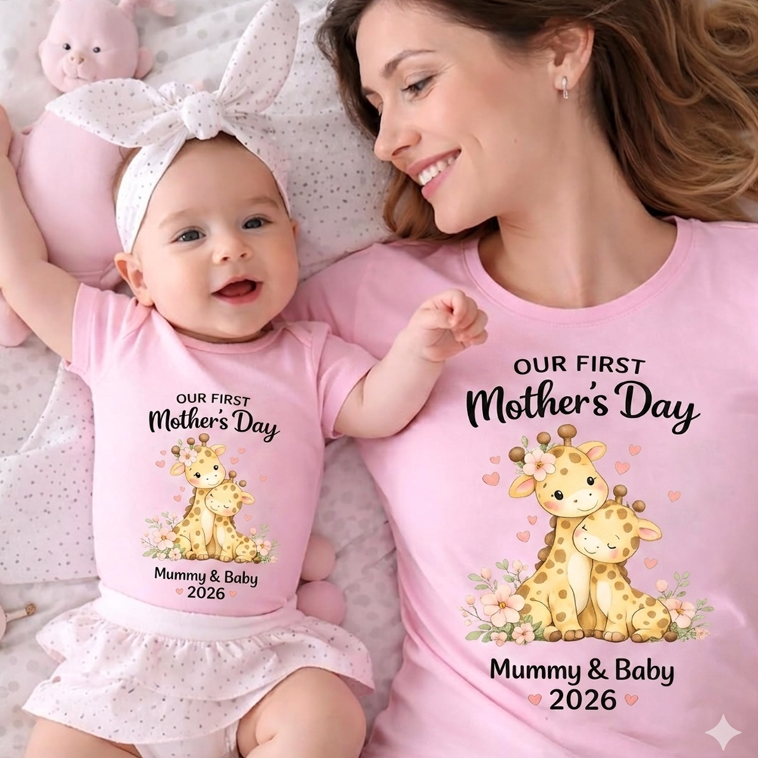 Personalized  Mom and Baby Our First Mothers Day, Mother Day Gift