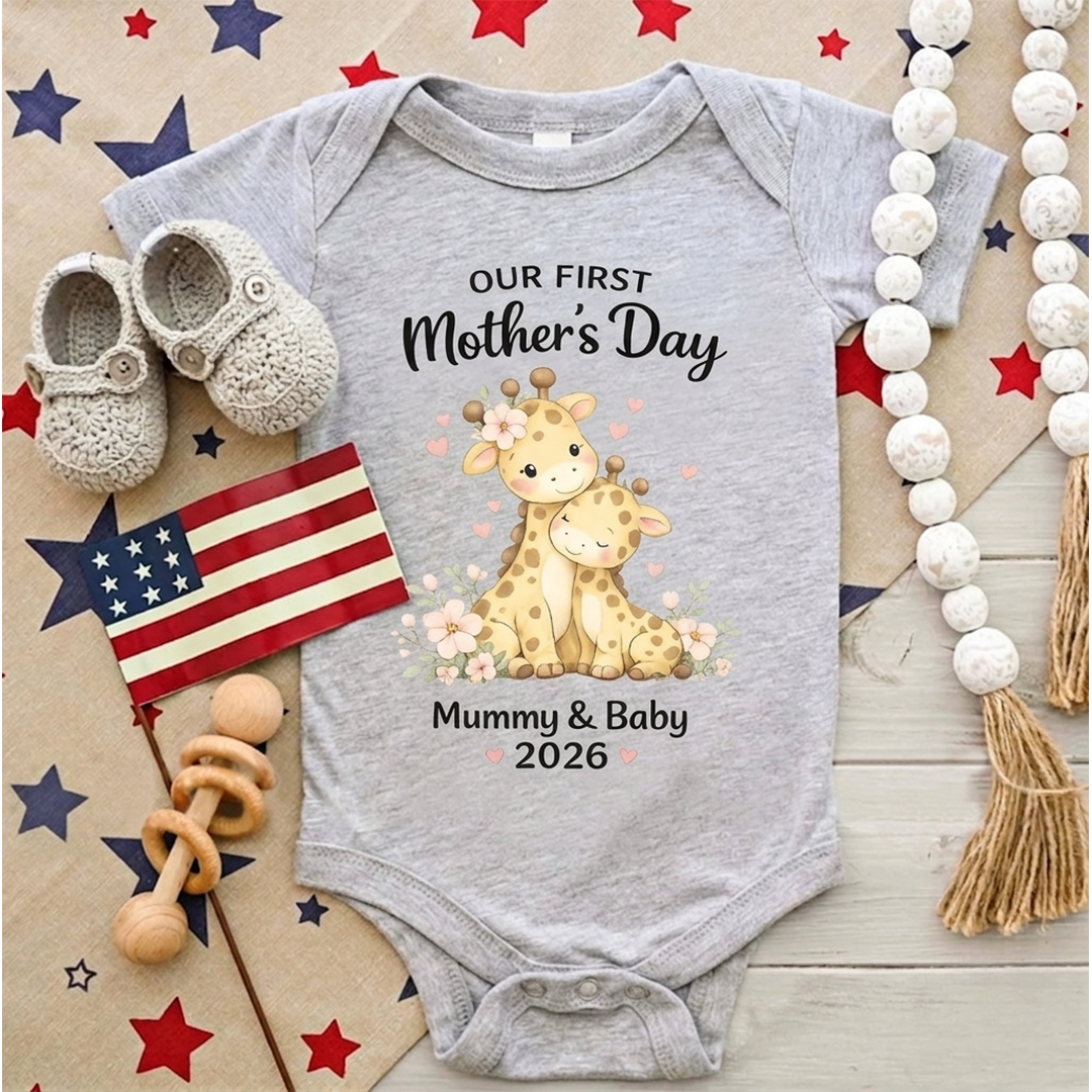 Personalized  Mom and Baby Our First Mothers Day, Mother Day Gift