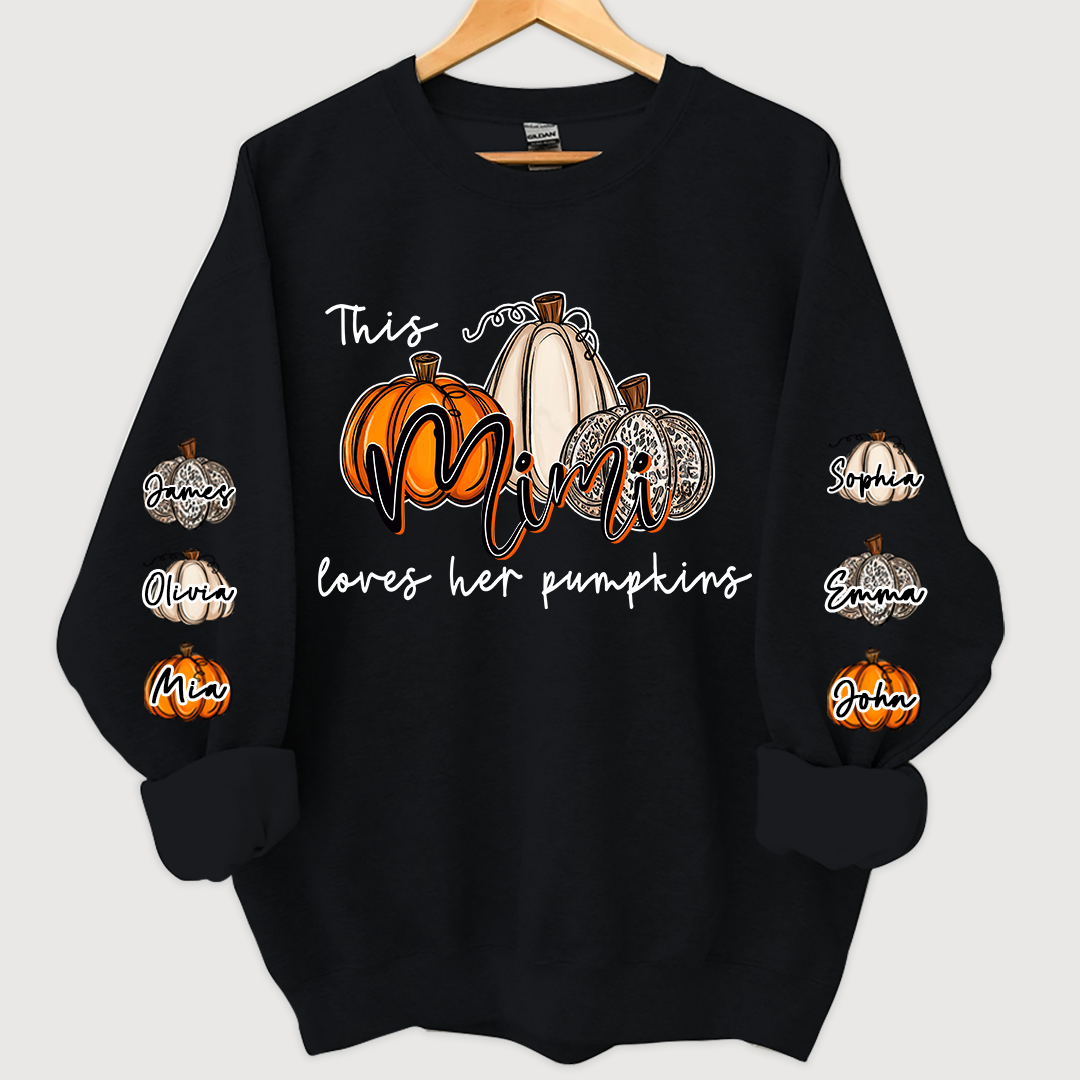 This Mimi Loves her Pumpkins And Grandkids Sweatshirt