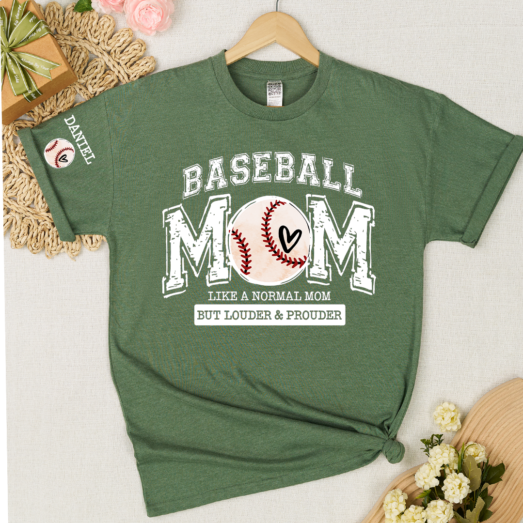 Baseball Mom Like A Normal Mom But Louder And Prouder T-shirt