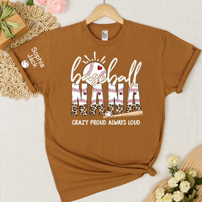 Baseball Game Day Mimi Nana Grandma and Grandkids T-shirt