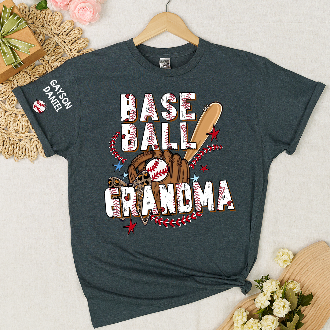 Baseball Mimi Game Day, Personalized Grandma and Grandkids T-shirt