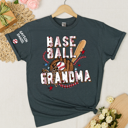 Baseball Mimi Game Day, Personalized Grandma and Grandkids T-shirt