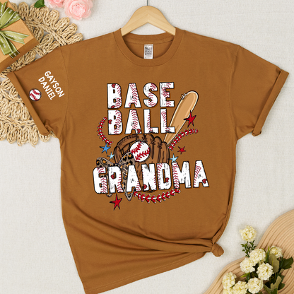 Baseball Mimi Game Day, Personalized Grandma and Grandkids T-shirt