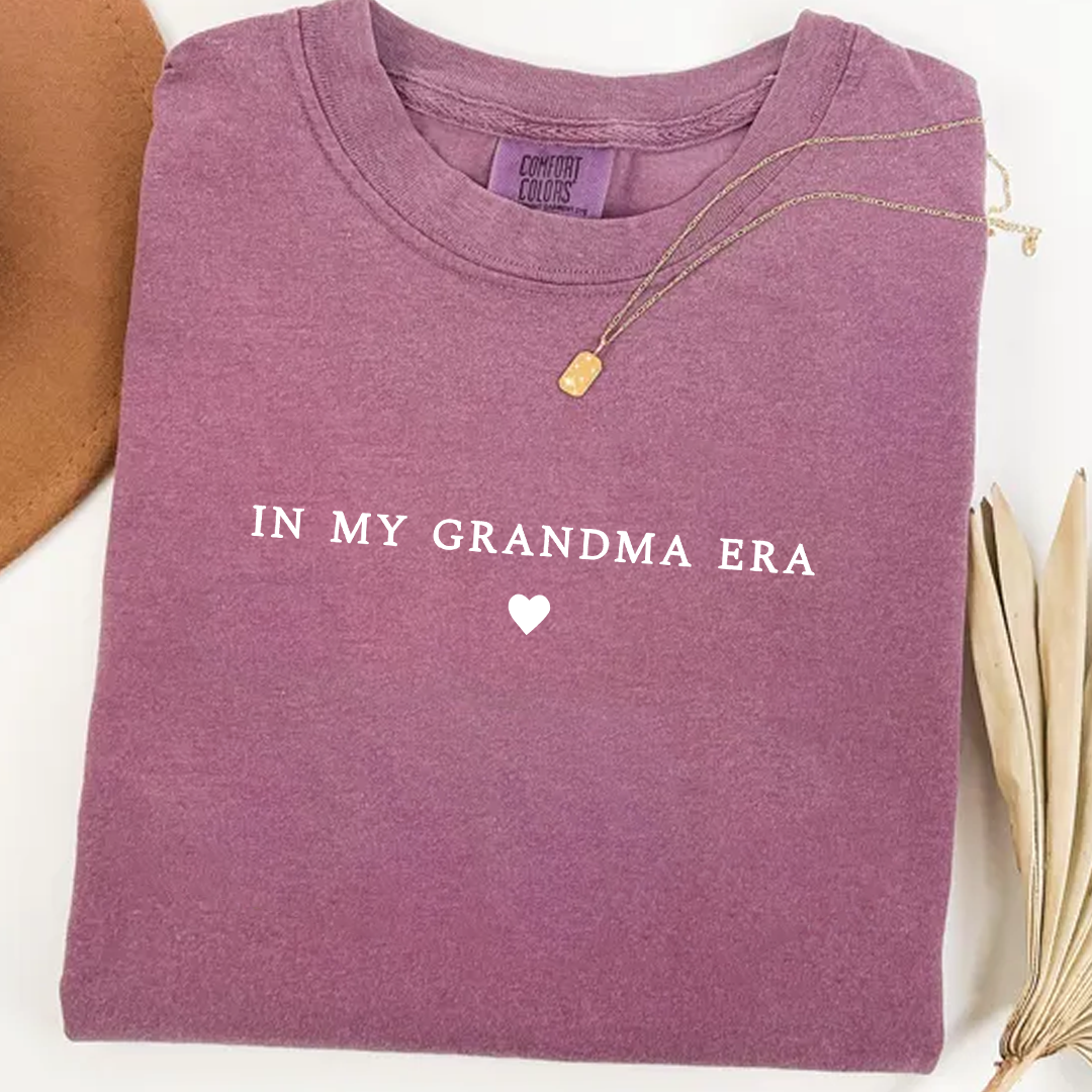 In My Grandma Era Shirt, Nana Gift, Gift For Grandma Comfort Colors Shirt