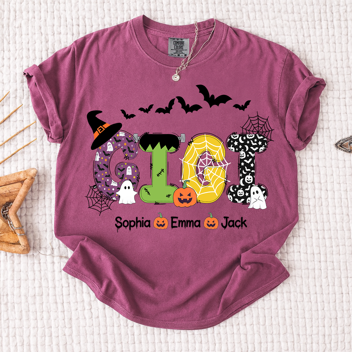 Comfort Colors® Gigi Halloween And Grandkids T-Shirt