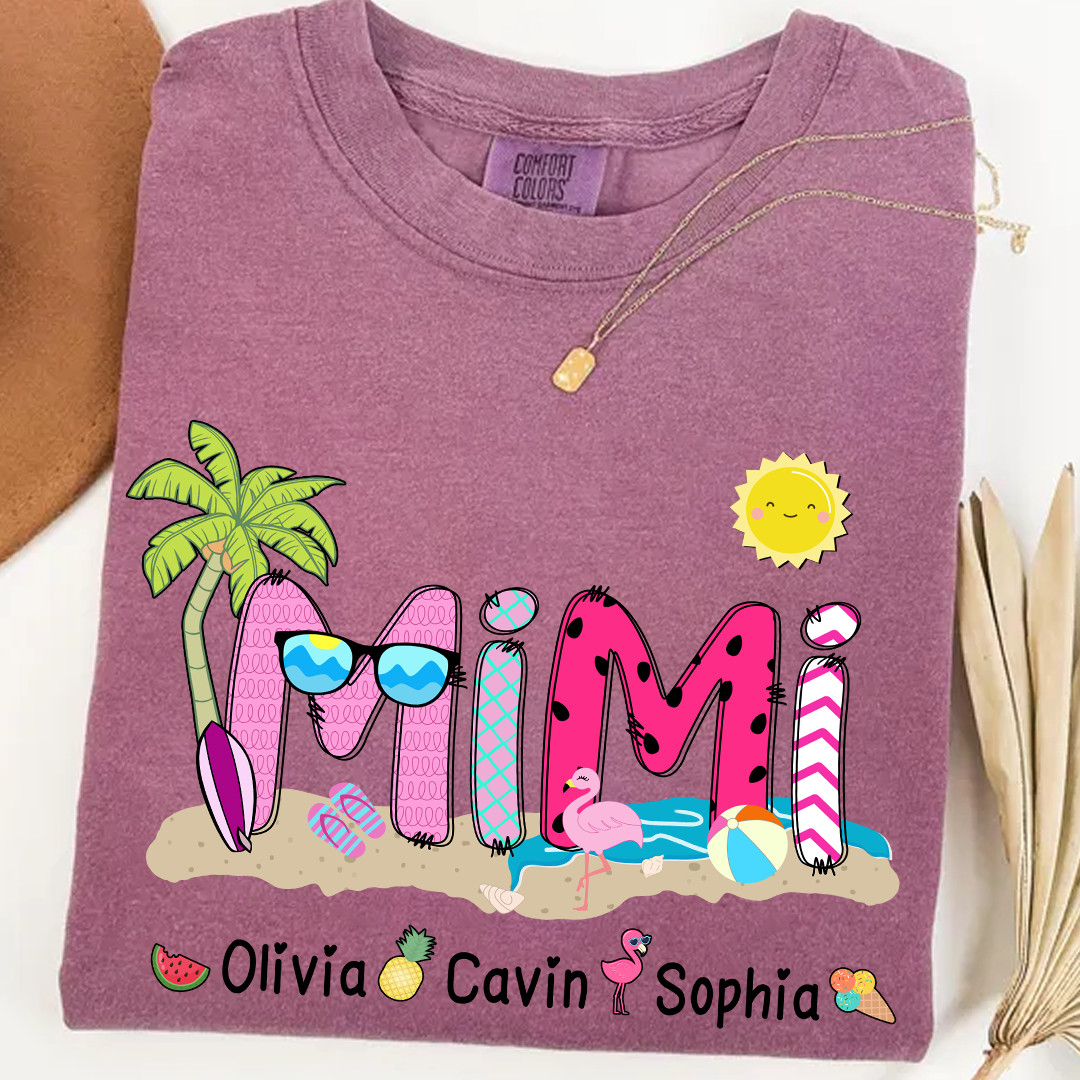 Comfort Colors® Mimi Beach Summer, Gift For Grandma T-Shirt