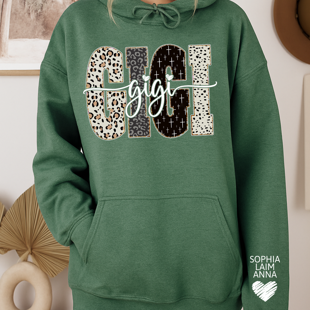 Bible Style Design, Custom Gift For Gigi And Her Grandchildren Hoodie