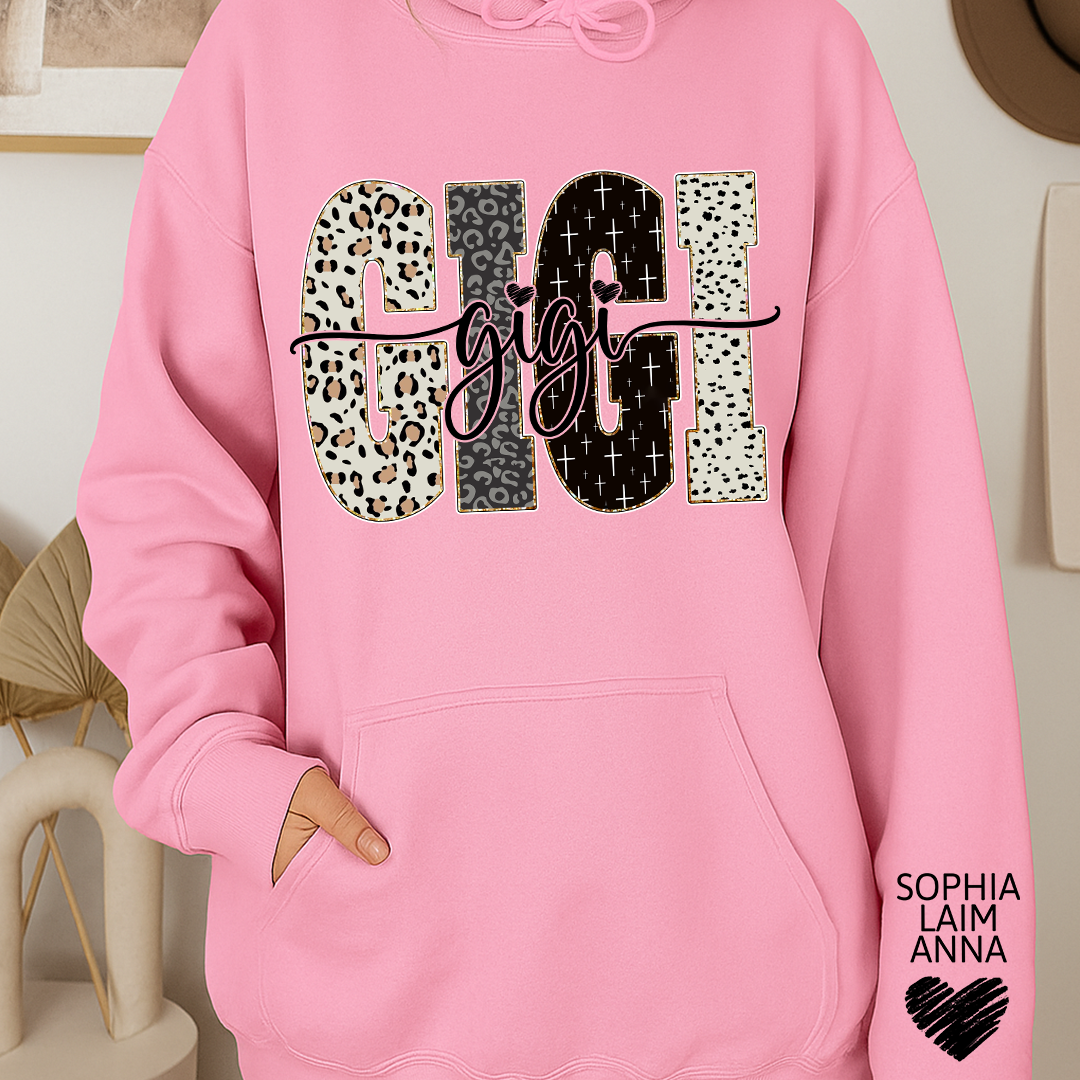 Bible Style Design, Custom Gift For Gigi And Her Grandchildren Hoodie