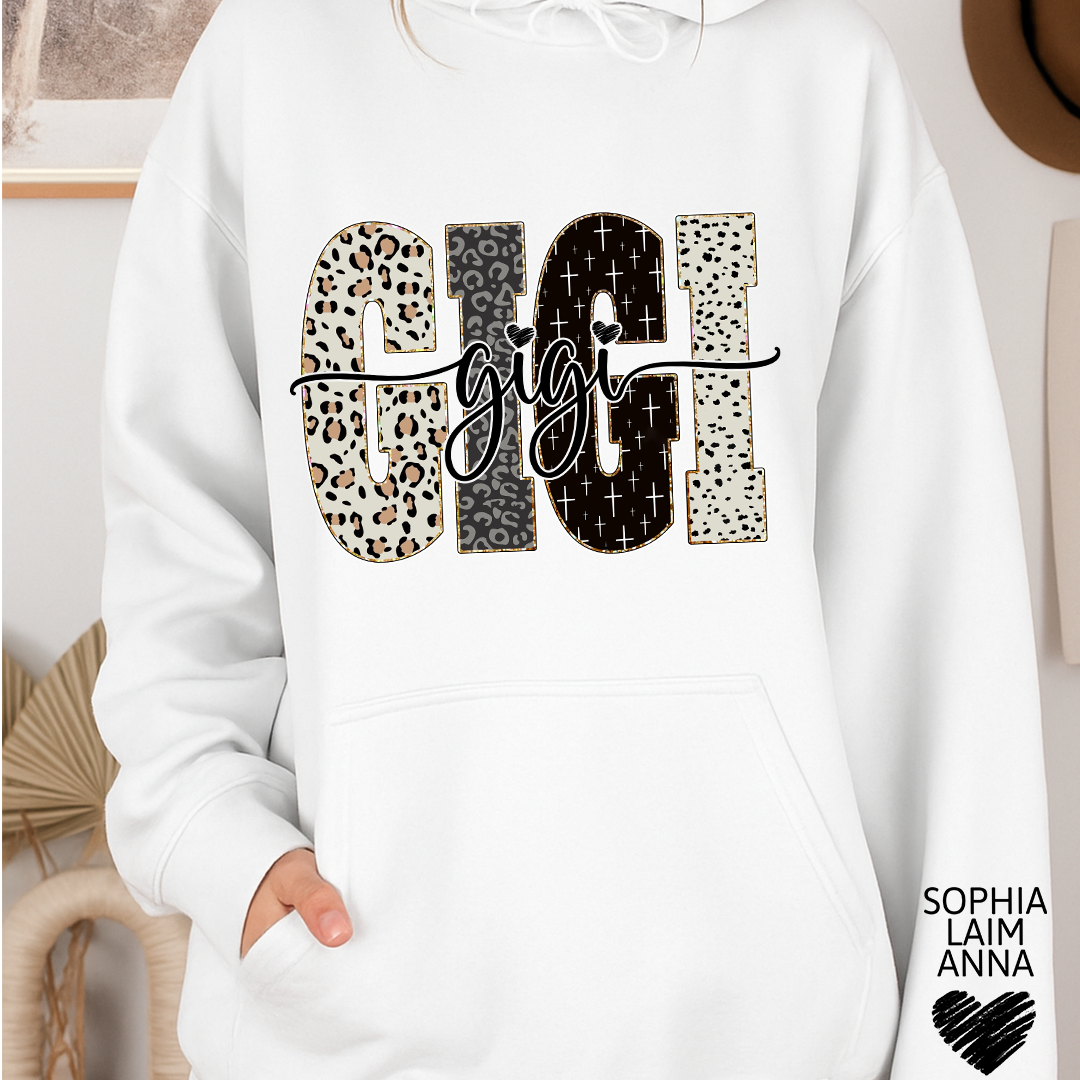Bible Style Design, Custom Gift For Gigi And Her Grandchildren Hoodie