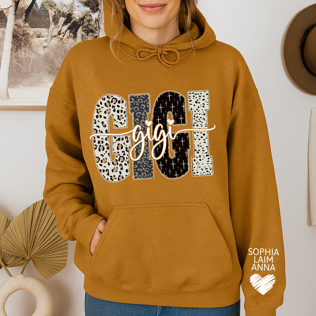 Bible Style Design, Custom Gift For Gigi And Her Grandchildren Hoodie
