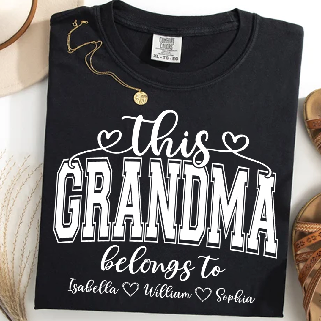 Comfort Colors® This Grandma Belongs To And Grandkids T-Shirt