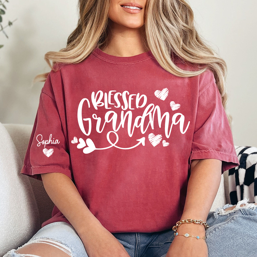 Blessed Grandma T-Shirt 2025, For Give Grandma And Kids