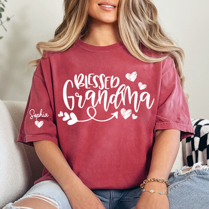 Blessed Grandma T-Shirt 2025, For Give Grandma And Kids