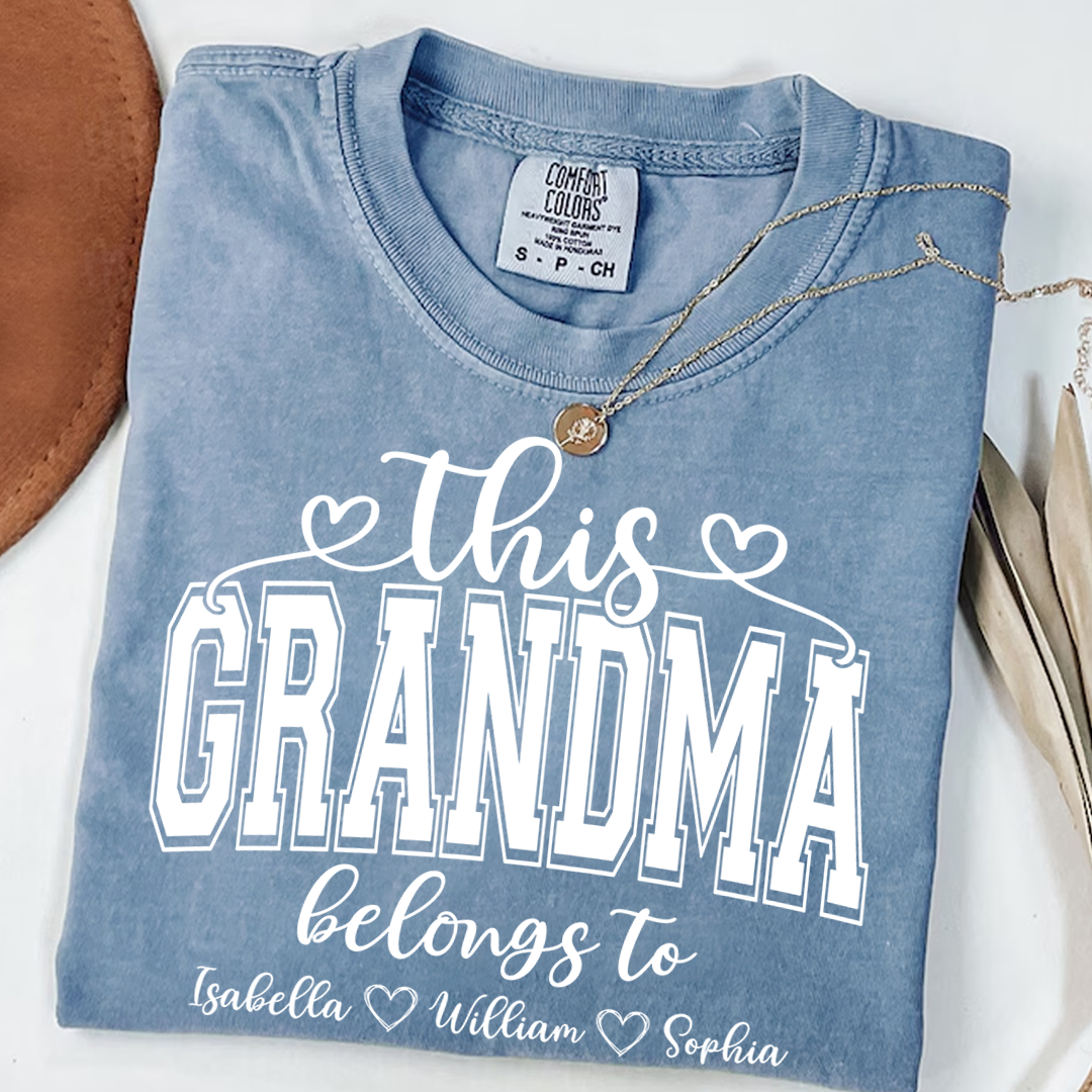 Comfort Colors® This Grandma Belongs To And Grandkids T-Shirt